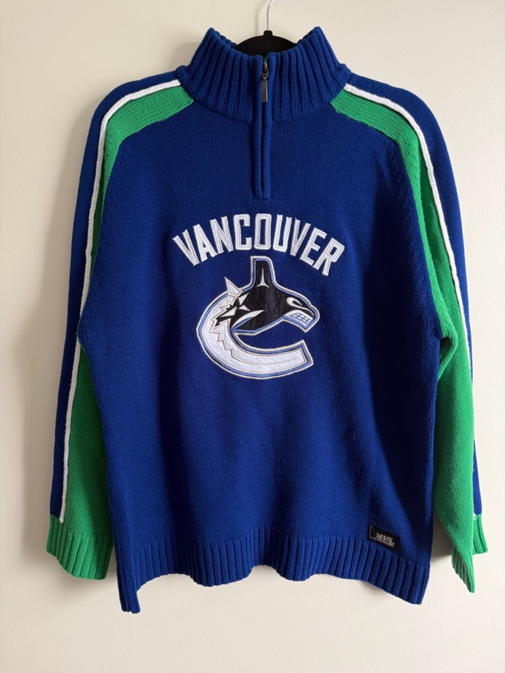 Vancouver Canucks Quarter-Zip Sweater